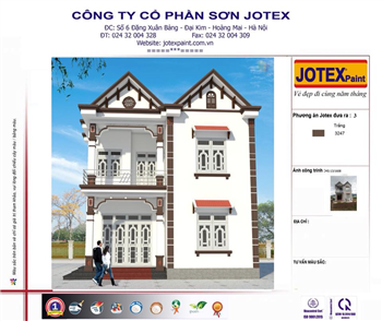 Các phương án phối màu của Jotex